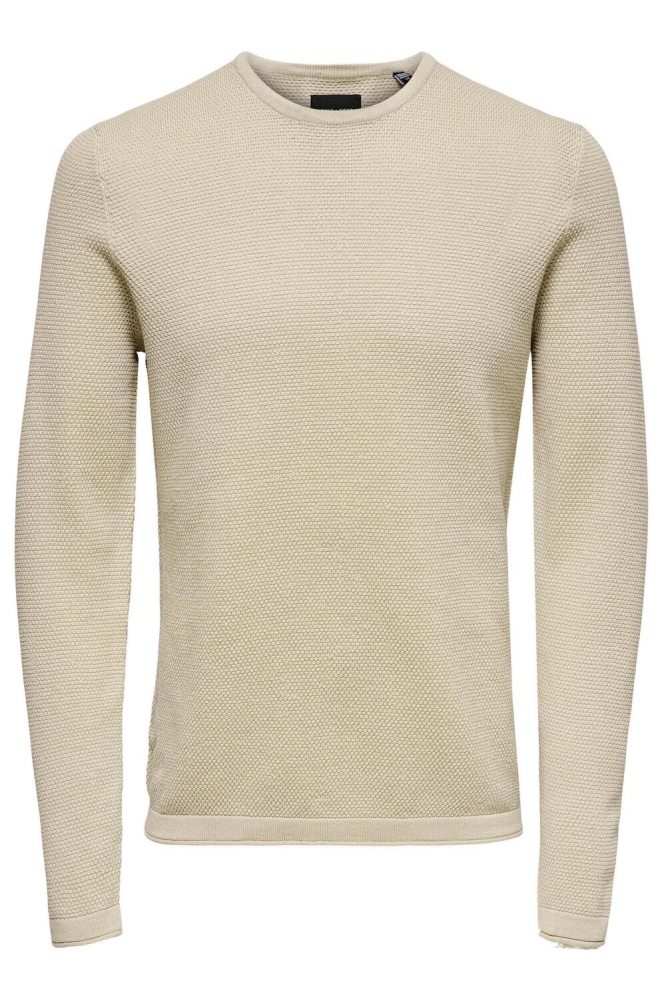 ONSPANTER LIFE 12 STRUC CREW KNIT N 22016980 Silver Lining